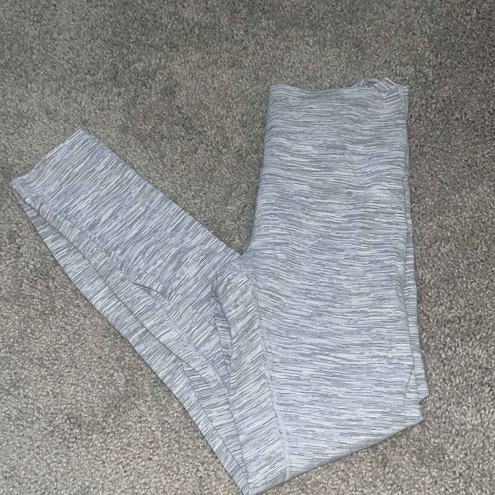 Lululemon Wunder Under Leggings Striped Size 6 25 inch